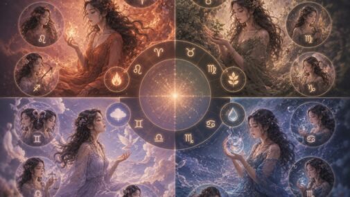 Empat elemen zodiak : api, tanah, udara, air